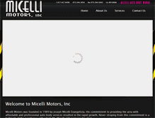 Tablet Screenshot of micellimotors.com
